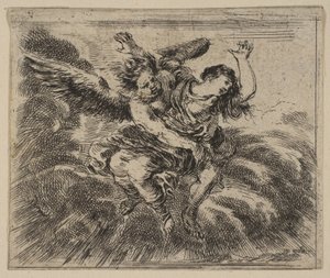 Boreas und Oreithyia, aus Spiel der Mythologie Jeu de la Mythologie, 1644 von Stefano della Bella