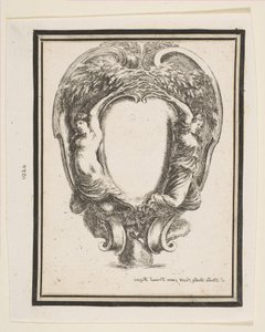 Kartusche mit Ente und Nymphen, 1647 von Stefano della Bella