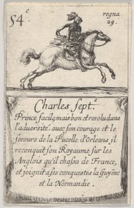 Charles Sept.-e Prince facile..., aus dem Spiel der Könige von Frankreich Jeu des Rois de Fr..., 1644