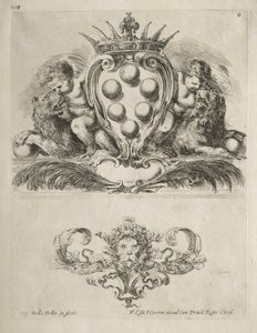 Sammlung verschiedener Capricen und neuer Entwürfe von Kartuschen und Ornamenten: Nr. 6