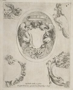 Sammlung verschiedener Capricen und neuer Entwürfe von Kartuschen und Ornamenten: Nr. 8