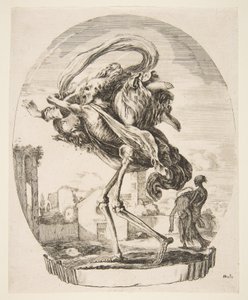 Der Tod entführt eine Frau, aus Die fünf Tode, ca. 1648