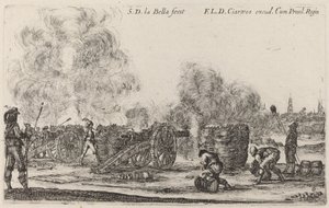 Kanonenfeuer, um 1641 von Stefano della Bella