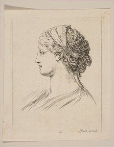 Kopf einer Frau im Profil, 1650