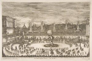 Il Mondo Festeggiante: Einzug von Cosimo III de Medici, 1661 von Stefano della Bella