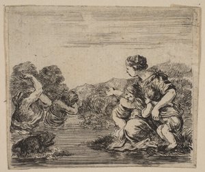 Latona, aus dem Spiel der Mythologie Jeu de la Mythologie, 1644 von Stefano della Bella