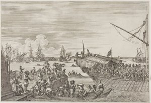Die Abfahrt einer Galeere von Stefano della Bella
