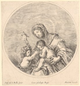 Maria mit Kind und Johannes dem Täufer von Stefano della Bella