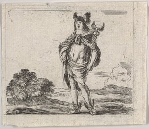 Merkur, aus Spiel der Mythologie Jeu de la Mythologie, 1644 von Stefano della Bella
