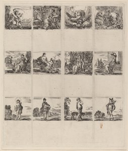 Mythologische Spielkarten, 1644 von Stefano della Bella