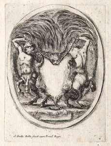 Neues Modell für eine Kartusche von Stefano della Bella