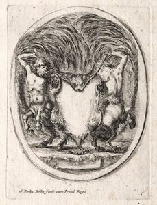 Neues Modell für eine Kartusche, 1647 von Stefano della Bella