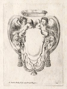 Neues Modell für eine Kartusche, 1647 von Stefano della Bella