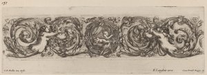 Ornamentale Fries mit Amor und Psyche, wahrscheinlich 1648