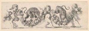 Ornamente von Friesen und Laubwerk von Stefano della Bella