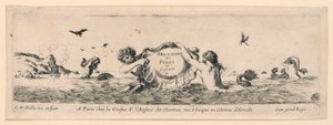 Ornamente von Friesen und Laubwerk von Stefano della Bella