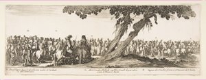 Teil des Eingangs der polnischen Gesandtschaft N. O. P., 1633 von Stefano della Bella