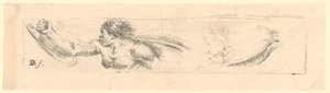 Studie eines Mannes mit nacktem Oberkörper, rechts Studie eines Augenlids von Stefano della Bella