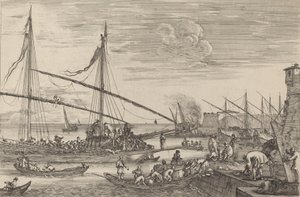 Die Befestigungen von Livorno, wahrscheinlich ca. 1654-1655 von Stefano della Bella