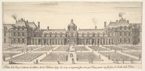 Der Palast von Katharina de Medici, genannt die Tuilerien, aus Verschiedene Ansichten von bemerk..., 1649-51