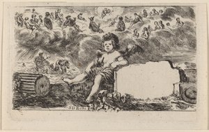 Titelseite für "Jeu des Mythologie" von Stefano della Bella
