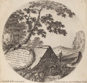 Titelblatt für Paysages et ruines de Rome, 1646