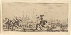 Truppeneinzug in eine Stadt von Stefano della Bella