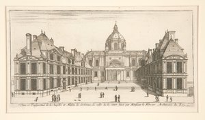 Ansicht und Perspektive der Kapelle und des Hauses der Sorbonne von Stefano della Bella