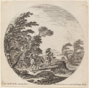 Vom Wind verwehte Reiter von Stefano della Bella