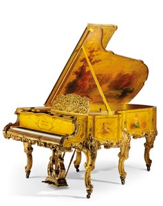 Ein feines vergoldetes und Vernis Martin Klavier, ca. 1898