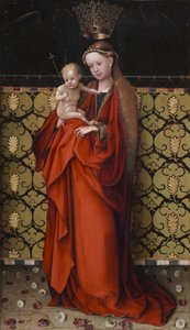 Die Jungfrau von Engeln gekrönt, ca. 1450 von Stephan Lochner