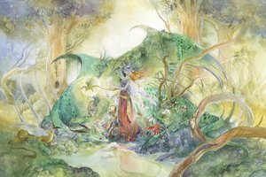 Fee und Wald-Drachen von Stephanie Law