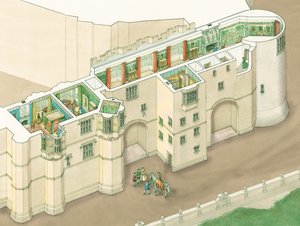 Nordgalerie von Königin Elizabeth I. im Windsor Castle, Berkshire von Stephen Conlin