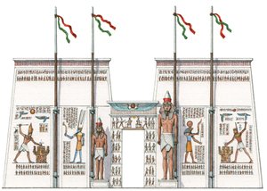 Der 10. Pylon, Karnak, Ägypten von Stephen Conlin