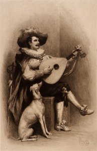 Musiker und Hund von Stephen James Ferris