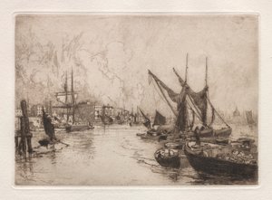 Auf der Themse, Canterbury, England, August 1884