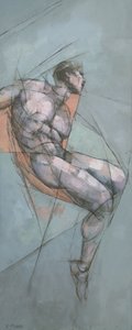 Dynamische abstrakte Figur von Steve Mitchell