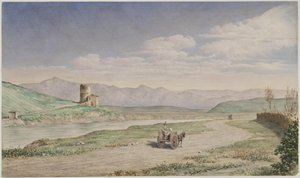 Partie bei Ponte Molle in der römischen Campagna von Stilling, H.C.