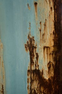 Verwitterter blauer Rost