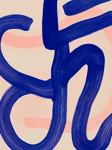 Abstrakter blauer Fluss von Studio Palette