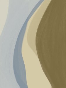 Erdige abstrakte Kurven von Studio Palette