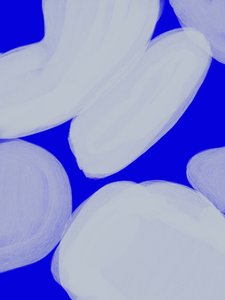 Organische blaue Formen von Studio Palette