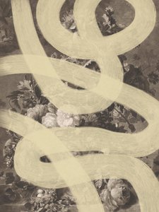 Wirbelndes botanisches Abstrakt