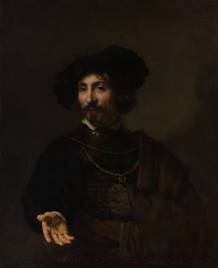 Mann mit Stahlhalsberge