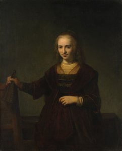 Porträt einer Frau von Style of Rembrandt