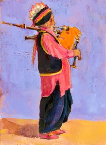 Indischer Dudelsackspieler