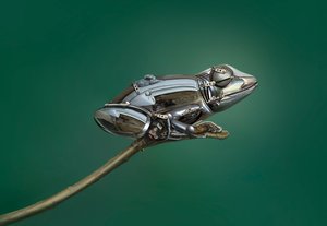 Metall Steampunk Frosch