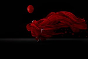 Roter Stofftanz von Sulaiman Almawash