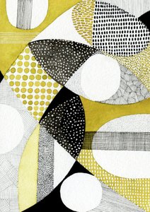 Abstrakte goldene Formen