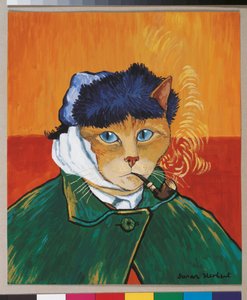 Illustration aus Cats Galore! A Compendium of Cultured Cats (veröffentlicht 2015)